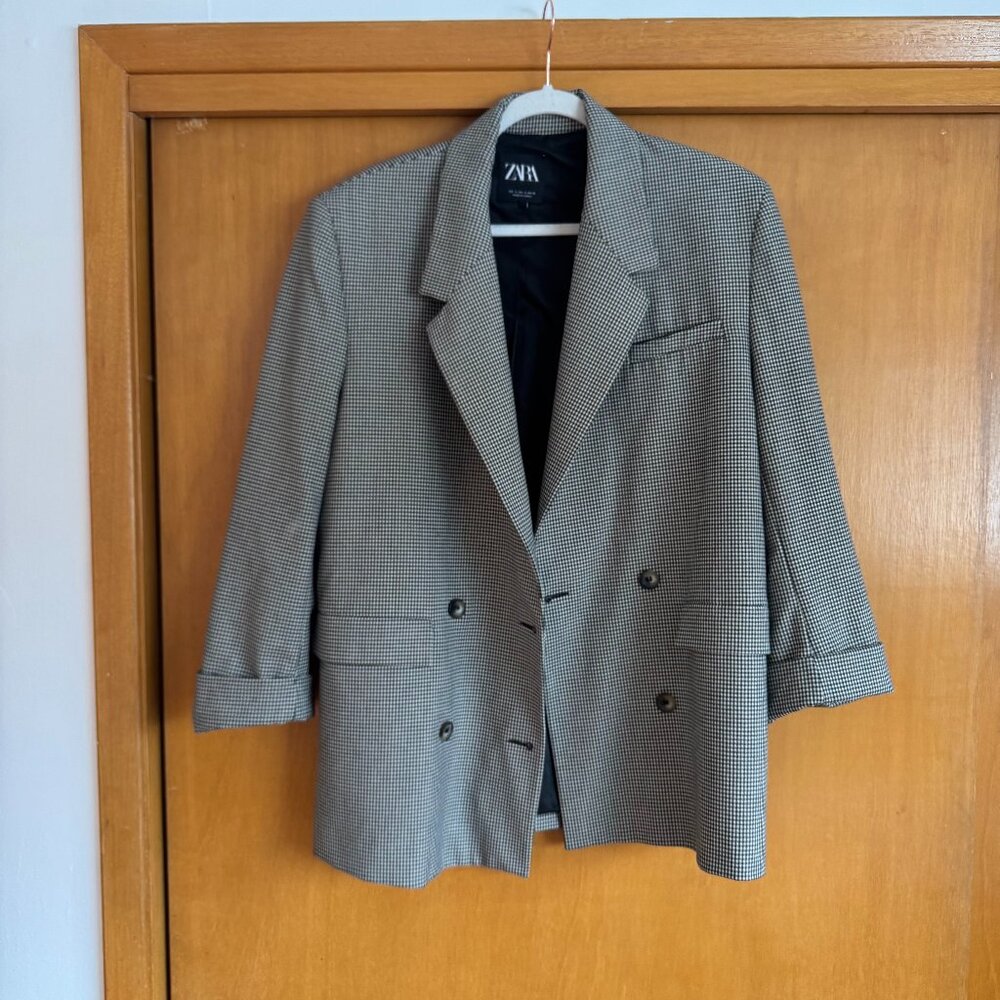 Houndstooth Zara Blazer